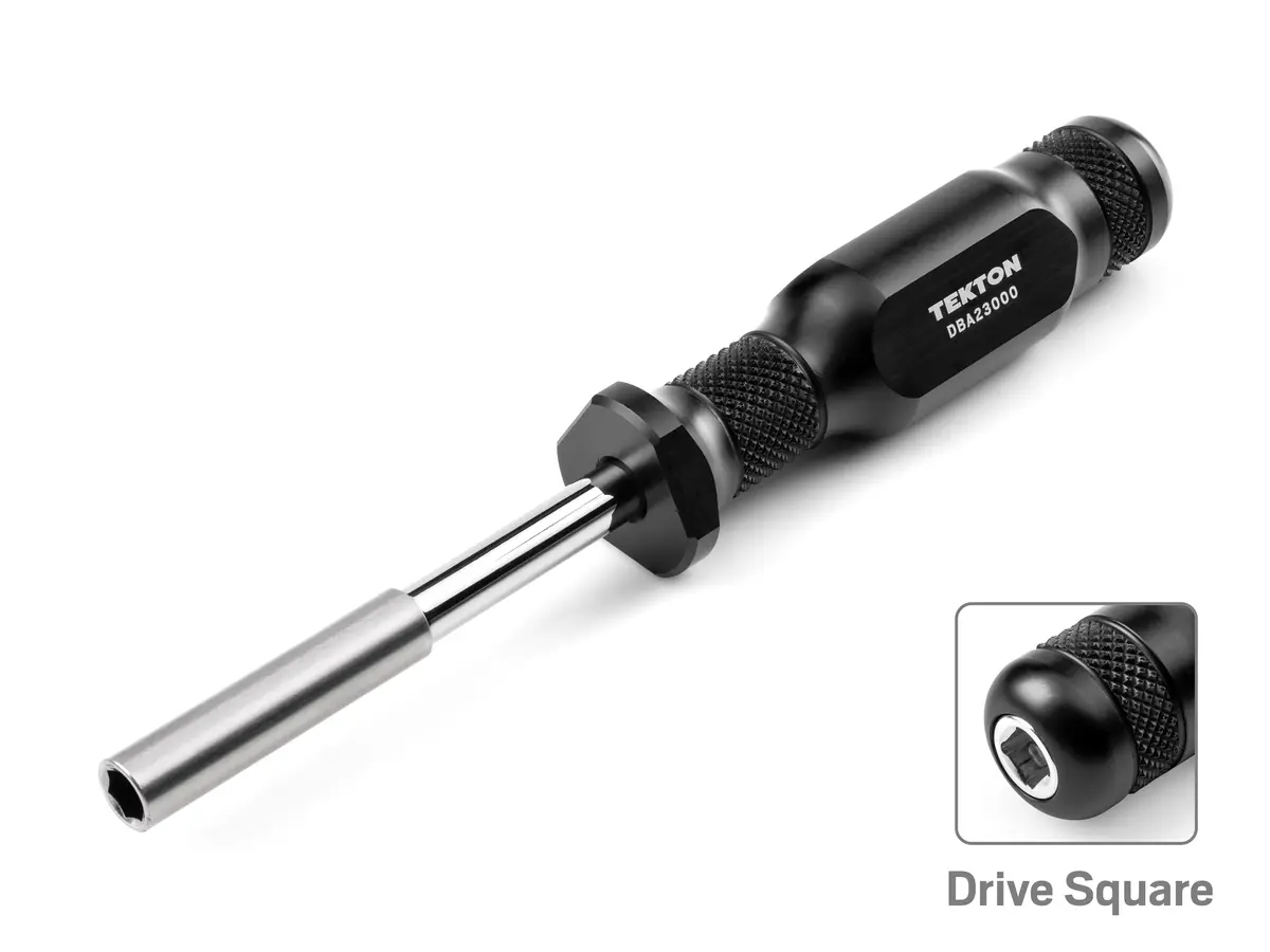 Tekton DBA23000 with knurled black aluminum handle and magnetic bit holder